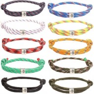 10 PCS Nautical Braided Bracelet For Men Women Unisex Surf Navy Rope Bracelets String Adjustable Tree Of Life Bracelets Set Colorful Handmade